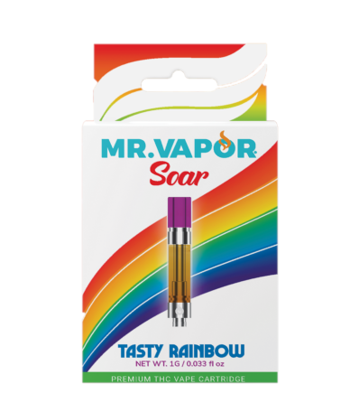 Photograph of Product: Mr. Vapor Tasty Rainbow Cartridge Rec