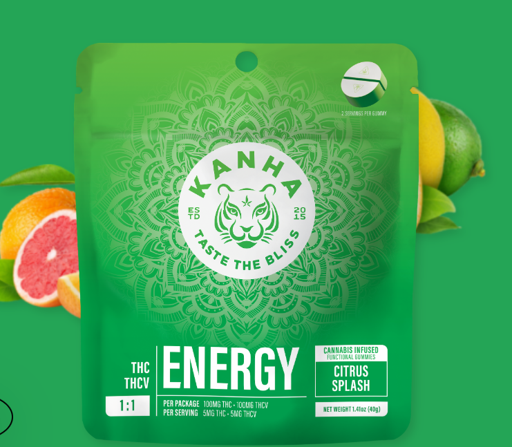Photograph of product: Citrus Energy  1:1  | 100mg THCV + 100 mg THC | Kanha