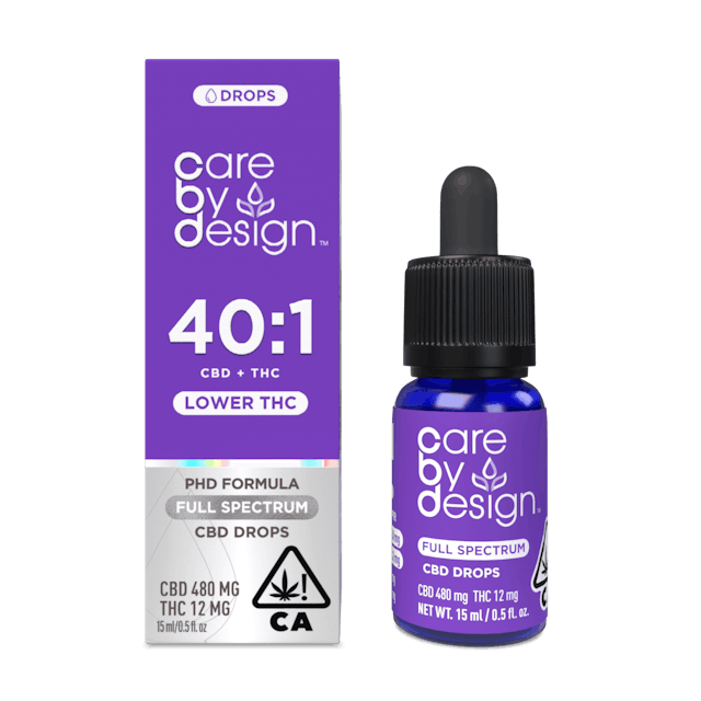 Photograph of product: 40:1 CBD + Lower THC Drops 15ml - 