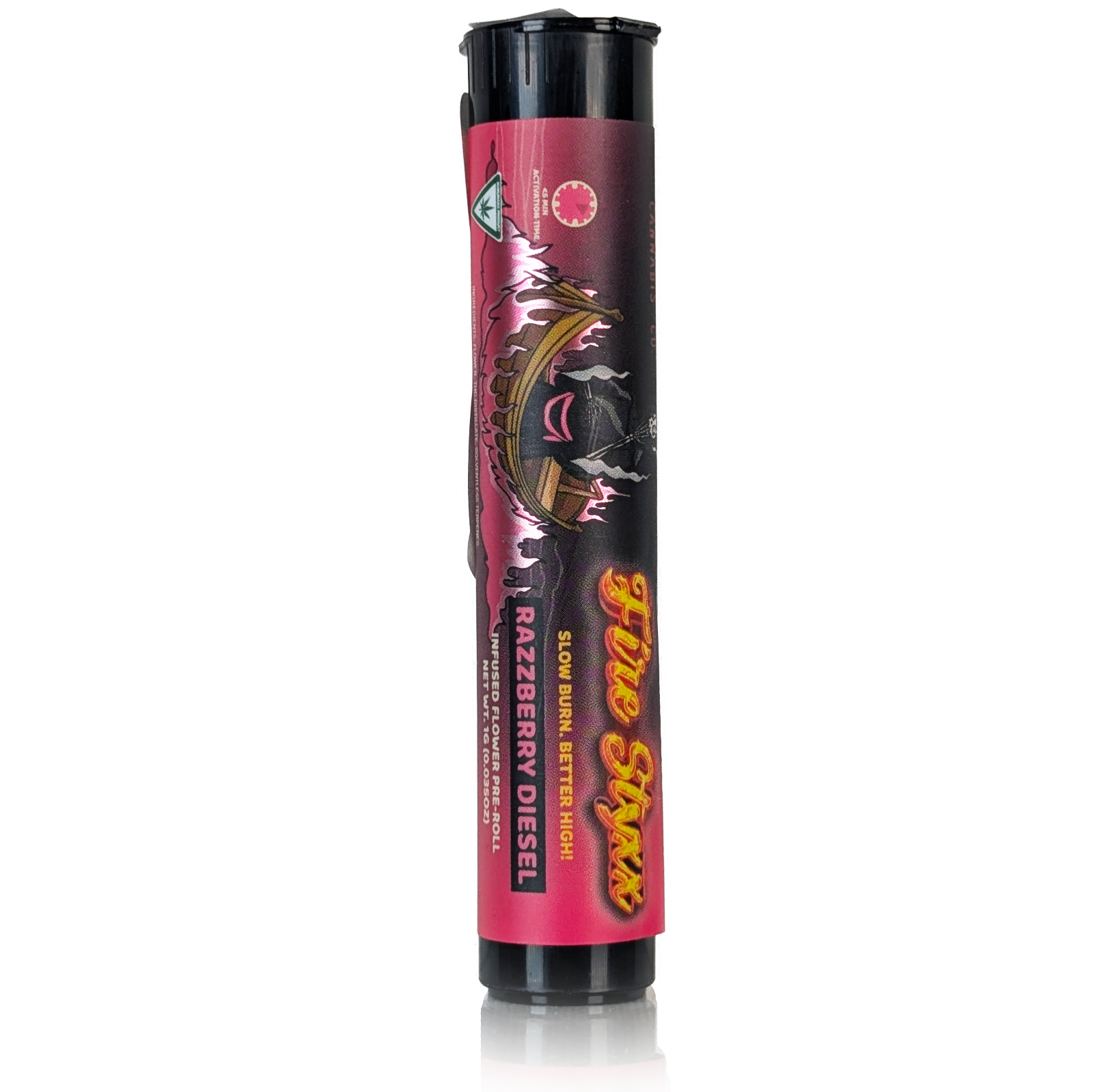 Photograph of product: FIRE STYXX - RAZZBERRY DIESEL - INFUSED PRE-ROLL