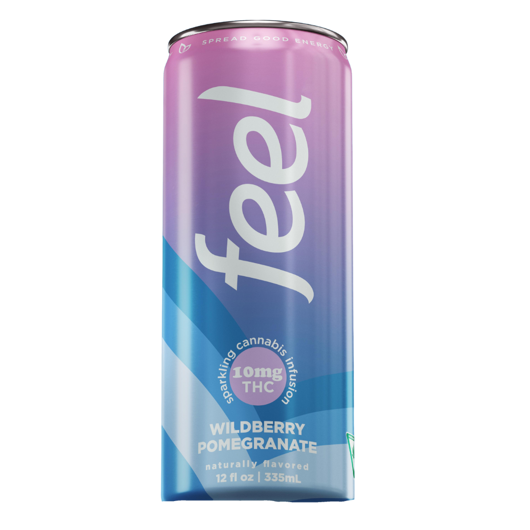 Photograph of product: Feel - 10mg Seltzer - Wildberry Pomegranate