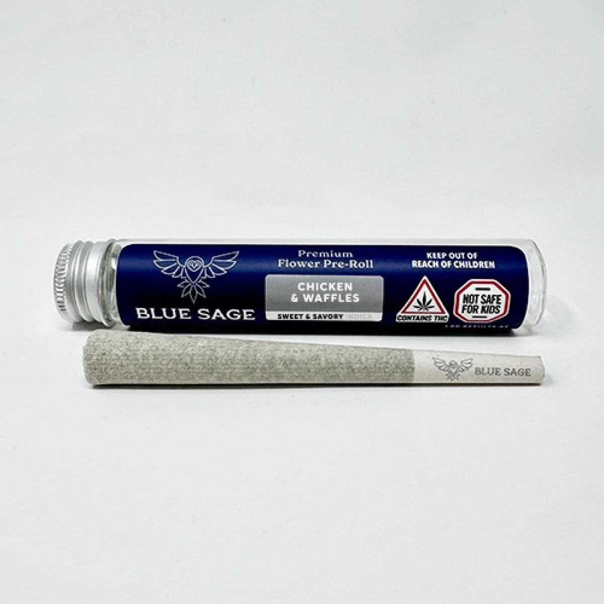 Photograph of product: Blue Sage | Chicken & Waffles |1g Pre Roll