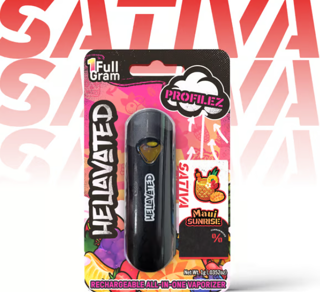 Photograph of product: Hellavated Maui Sunrise Disposable