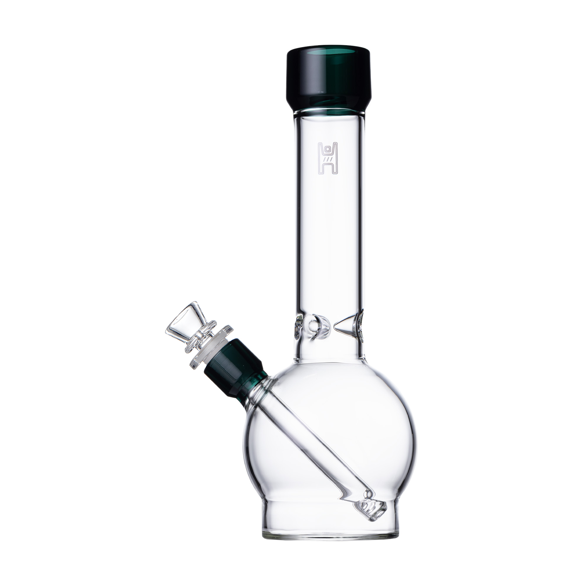Photograph of product: HG 12" Ball Glass Smoke/Yellow $59