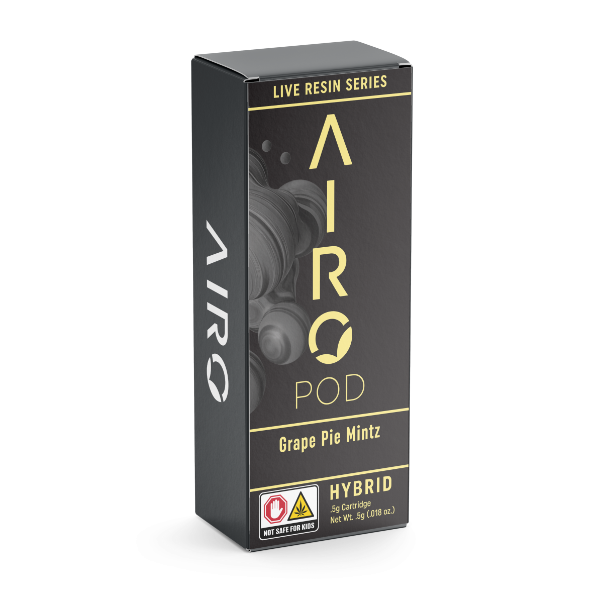 Photograph of product: AIRO | Grape Pie Mintz | Live Resin Cartridge | 0.5g