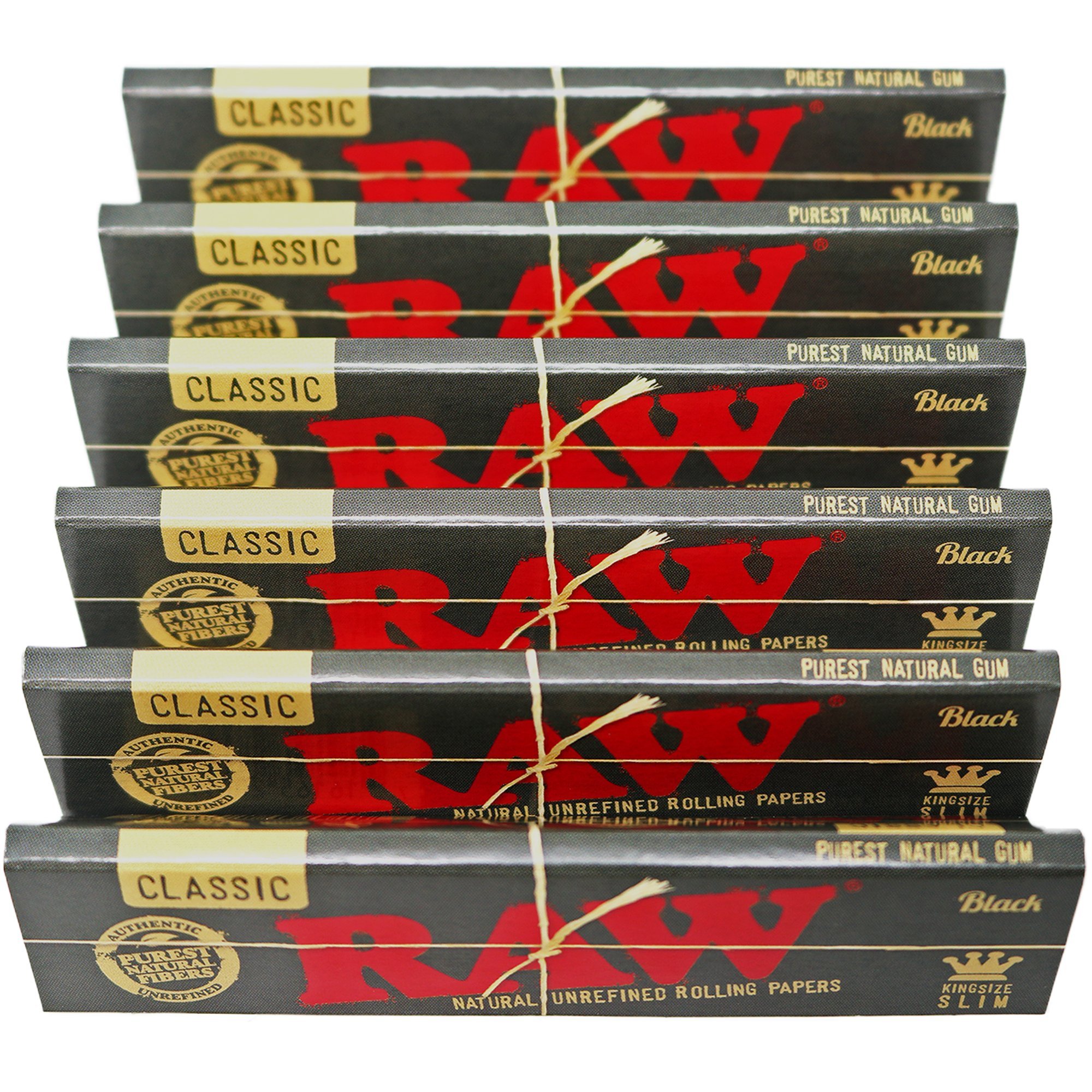 Photograph of product: Raw Classic Papers - 1 1/4 Size - Black