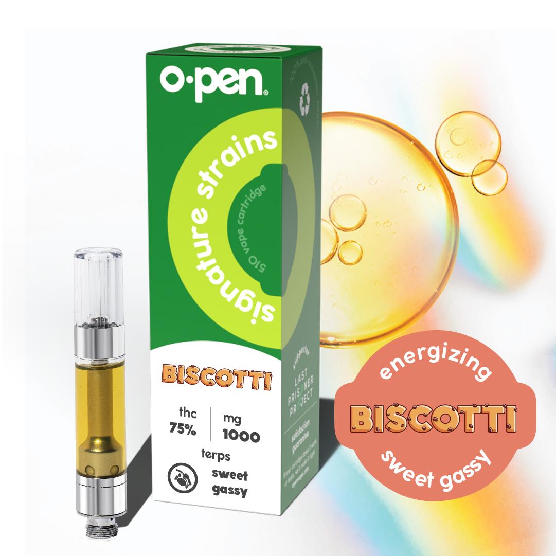 Photograph of product: O.pen Live Resin 1000mg(S)-Biscotti