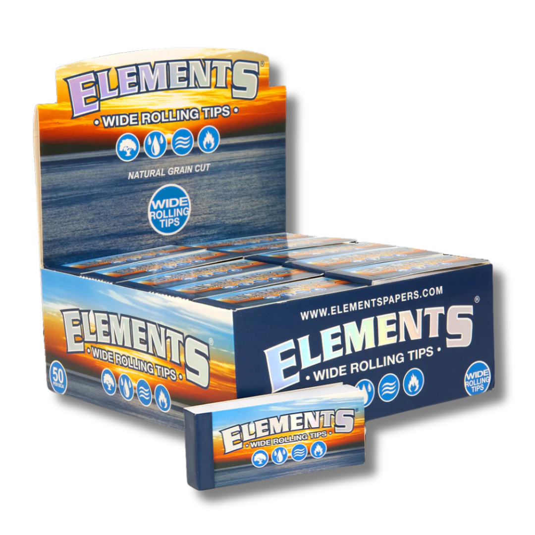 Photograph of product: Elements - Wide Rolling Tips - 50ct
