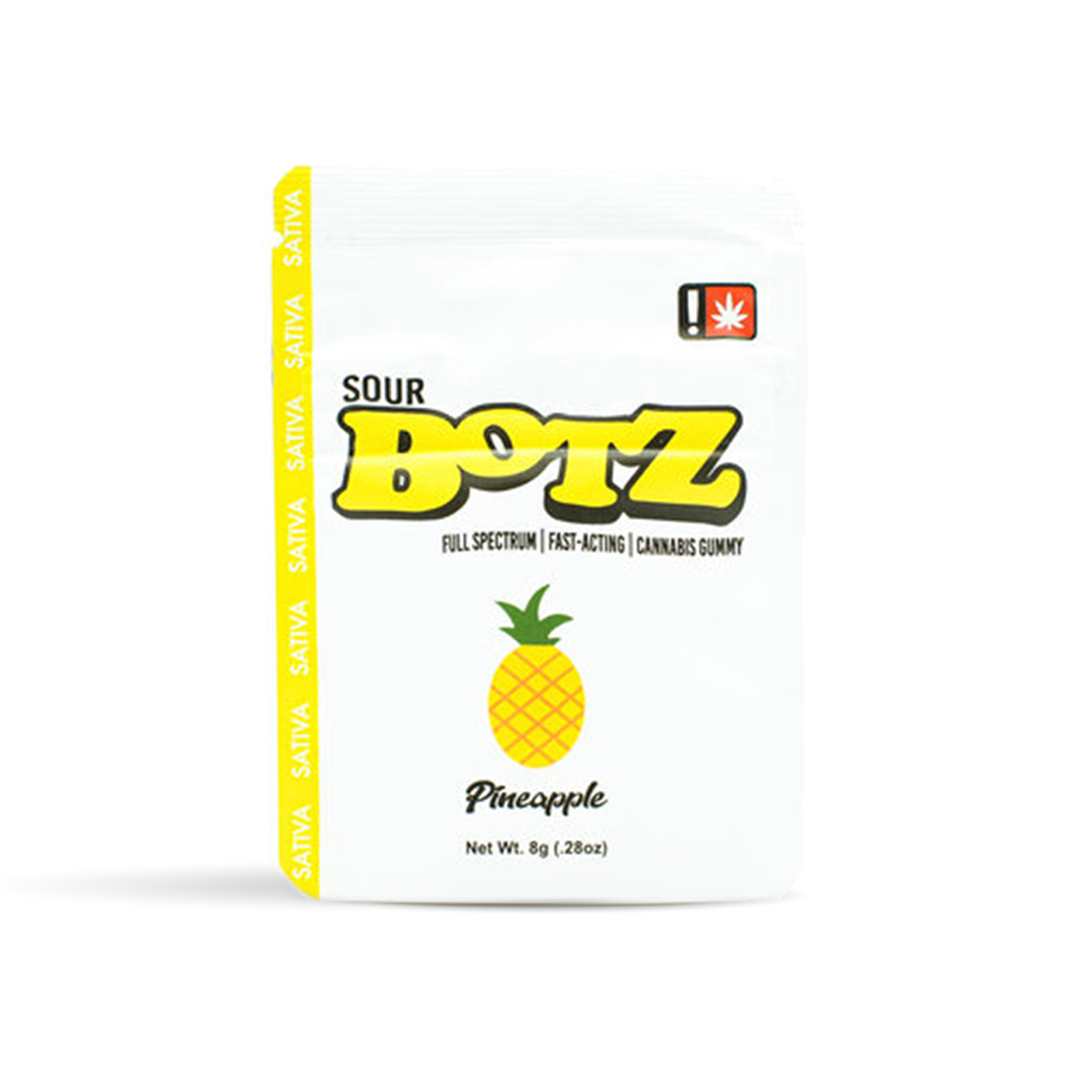 Photograph of product: Pineapple Sour Botz | 100mg