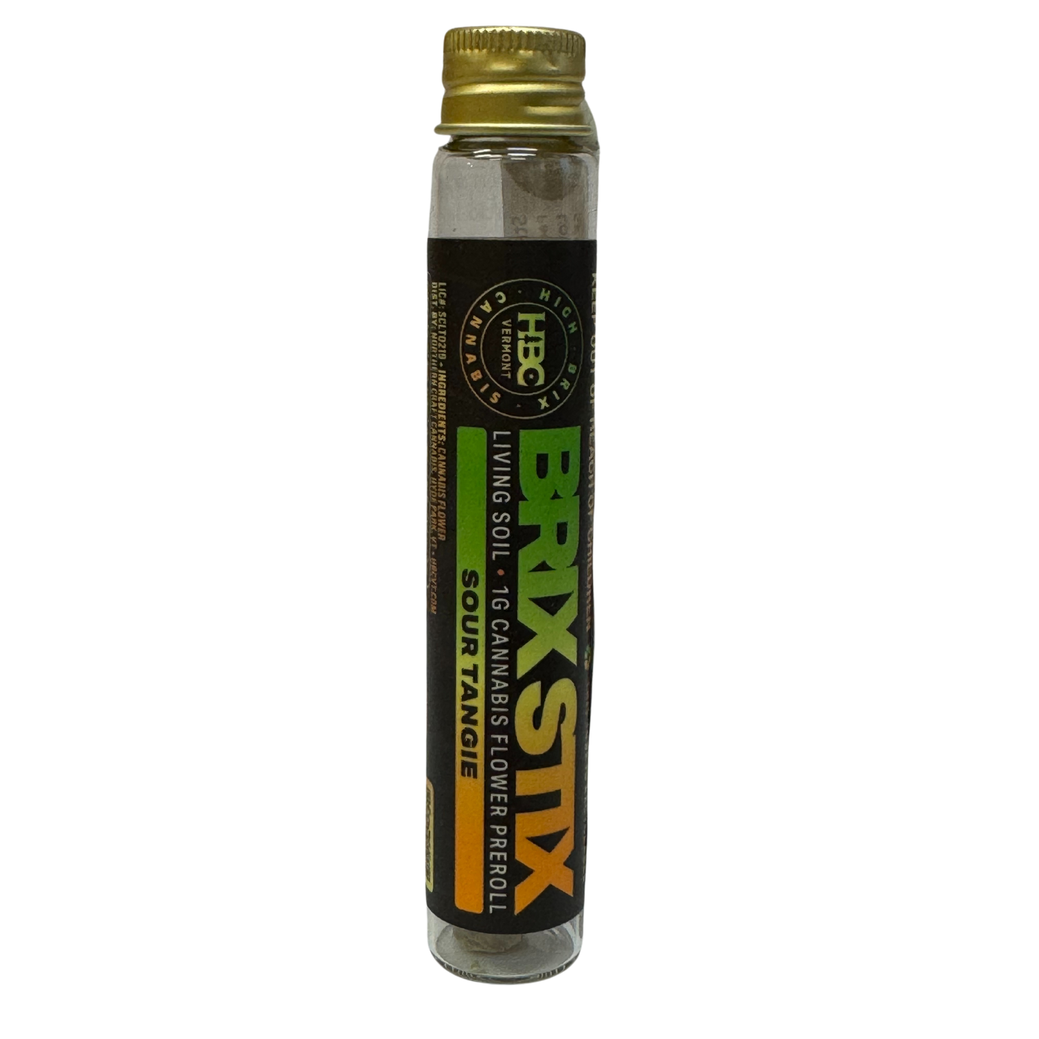 Photograph of product: Sour Tangie I 1g Pre-roll I High Brix Oui'd