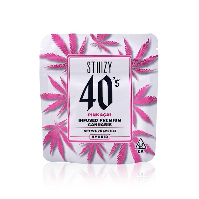 Photograph of product: Pink Acai 40's Coated Smalls (7G) - 