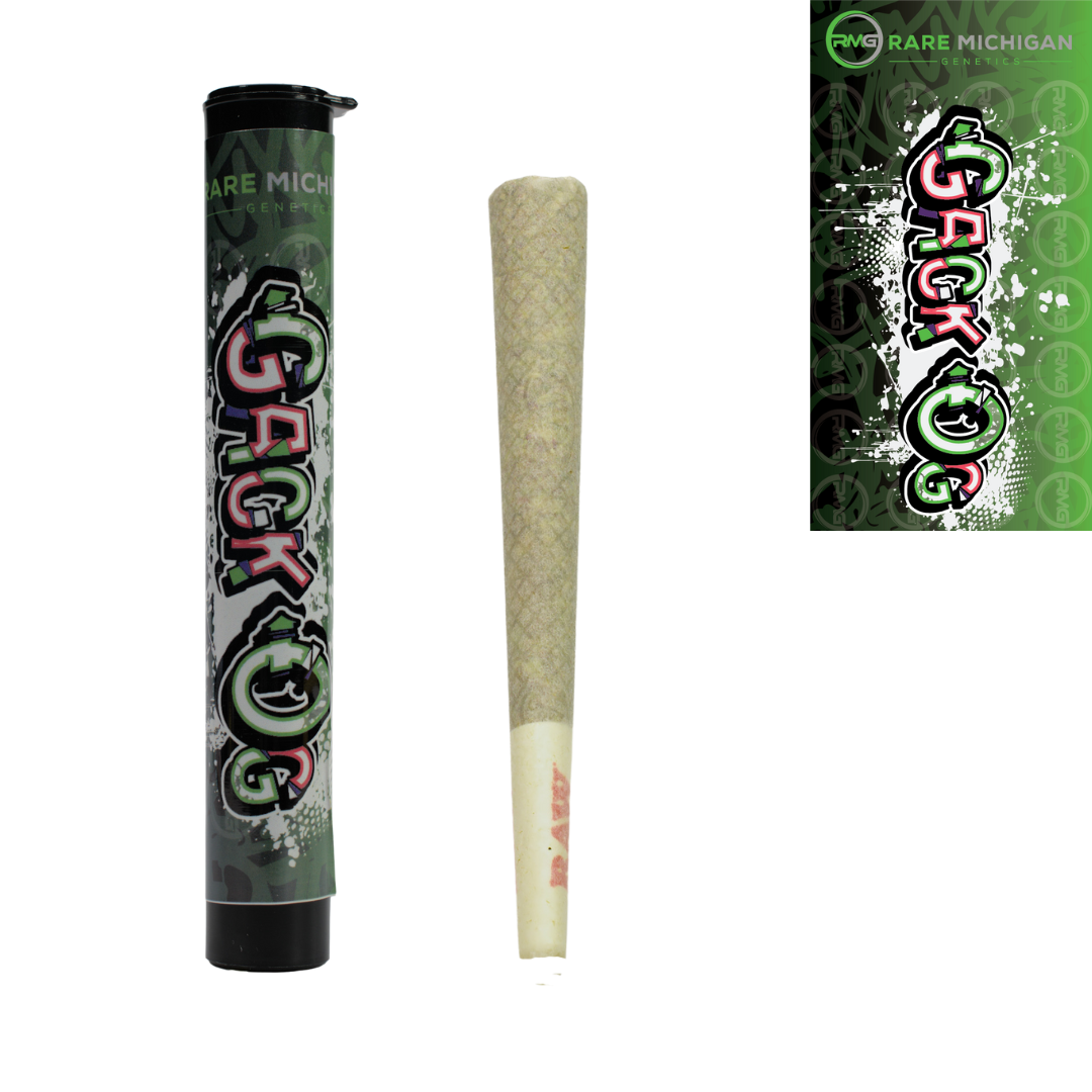 Photograph of product: Gack OG Pre-Roll | Rare Michigan Genetics (5/$15)