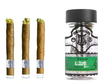 Photograph of product: El Bluntito Especial Silver Verde Oui'd Diamond Infused  0.85Gx3PK 2.55G