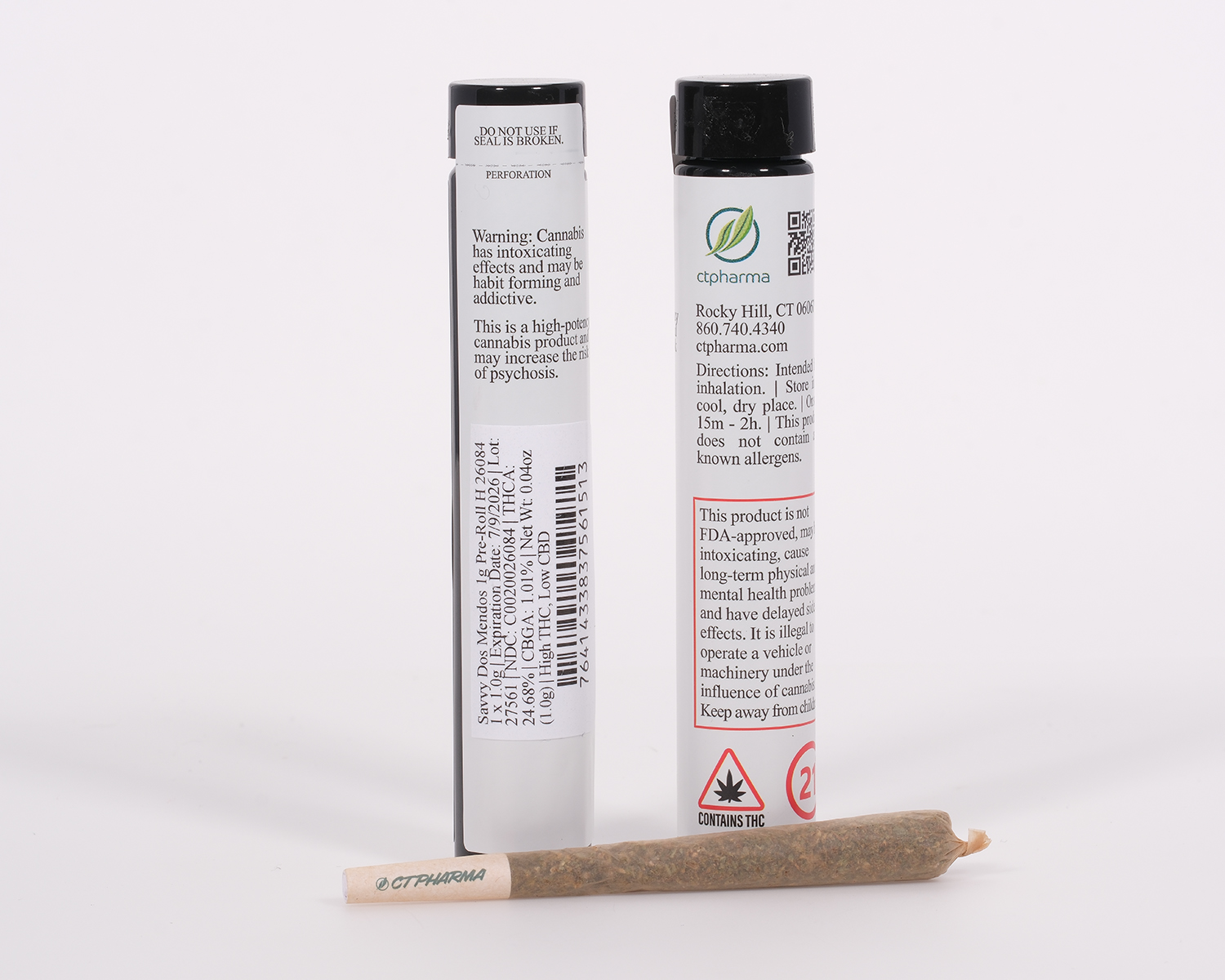 Photograph of product: Dos Mendos 1g Pre-roll (H) 26084