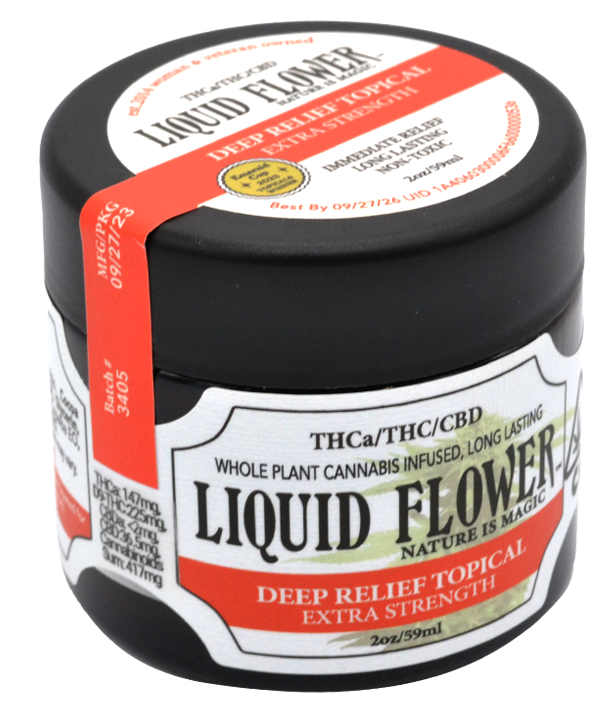 Photograph of product: Liquid Flower | Deep Relief Tropical  | 59G Topical Rub