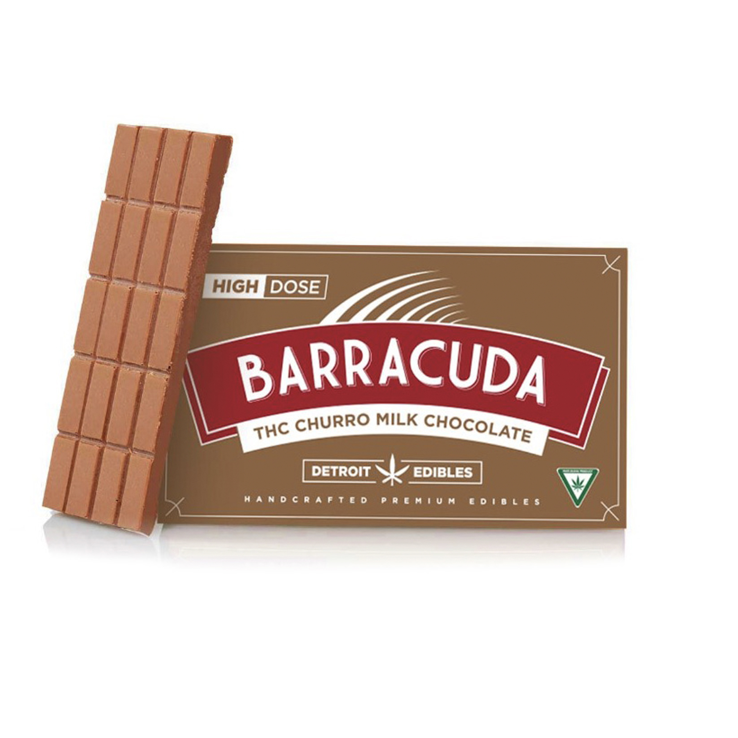 Photograph of product: Barracuda Milk Chocolate Churro 200mg Rec