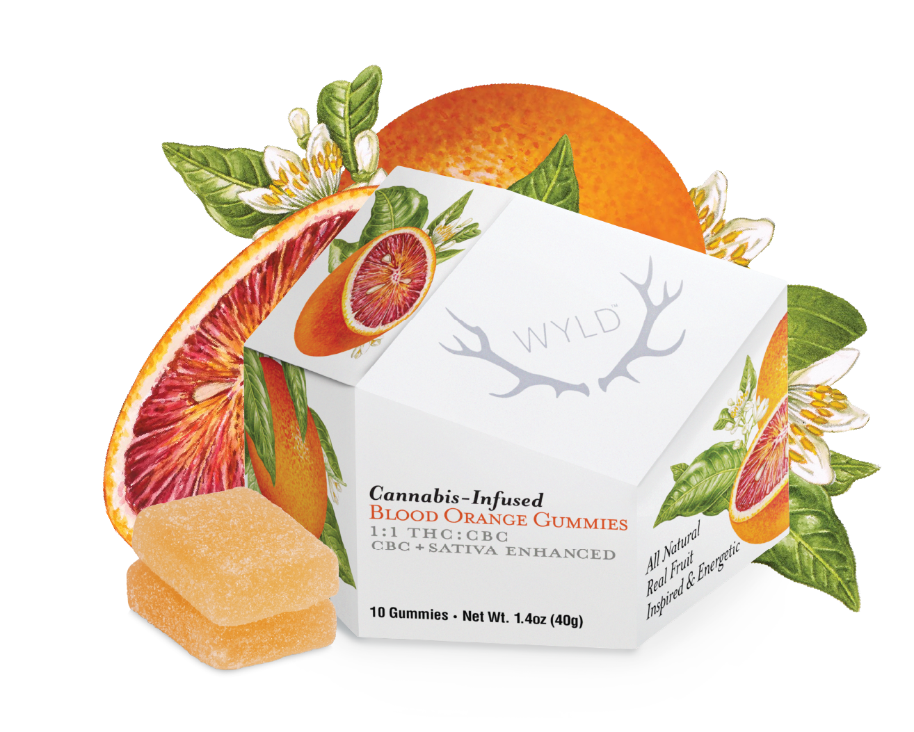 Photograph of product: Wyld - Gummy - CBC - 1:1 Blood Orange - 100mg