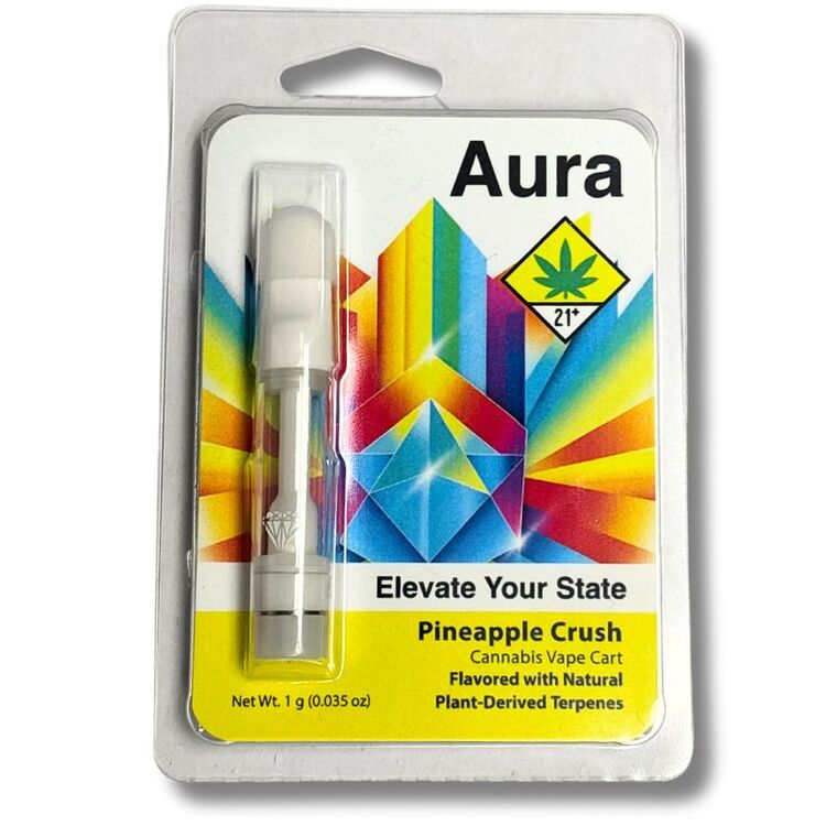 Photograph of product: Pineapple Crush Distillate Cartridge (Aura)