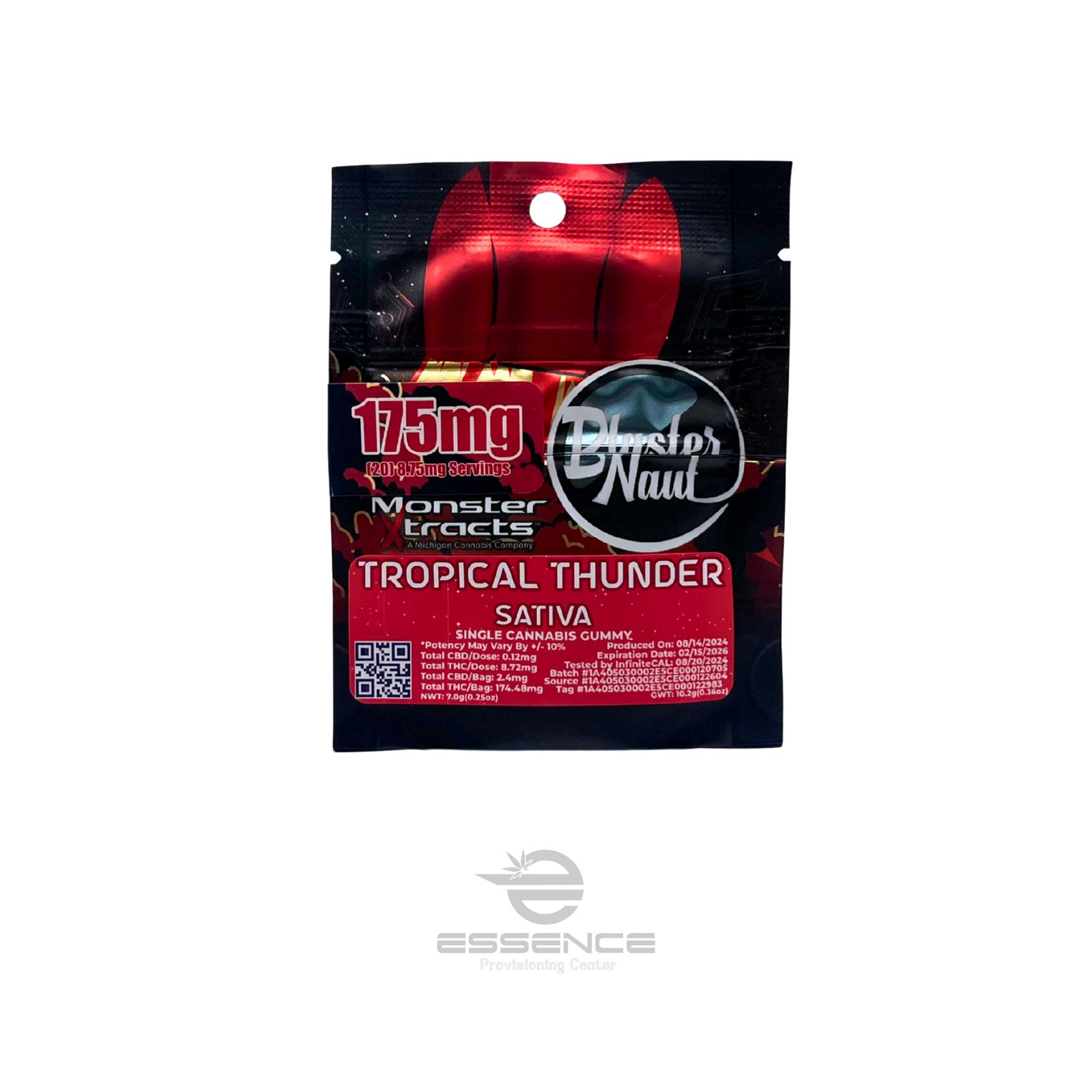 Photograph of product: Monster Extracts - Tropical Thunder - 175mg (Oui'd)