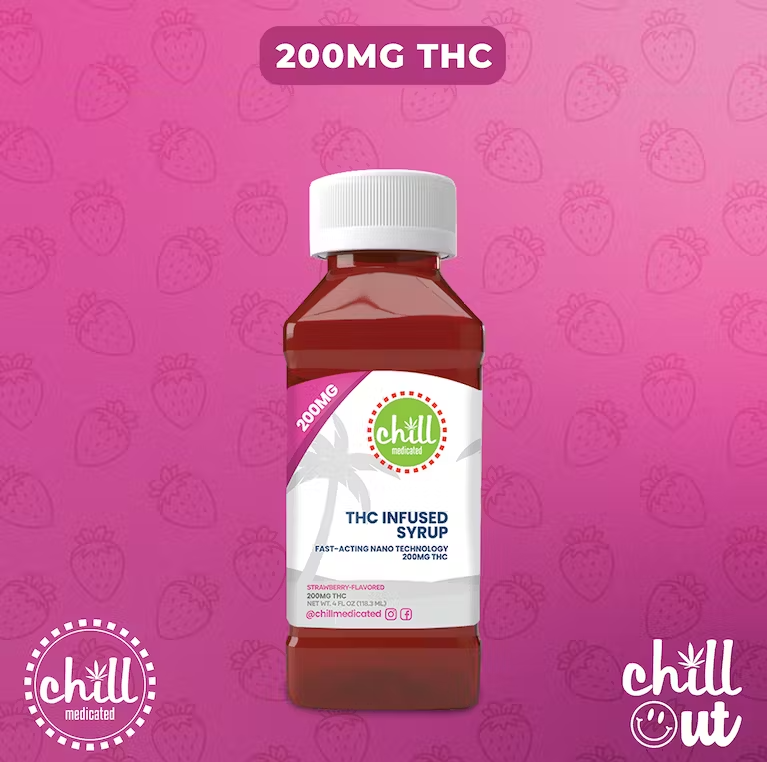 Photograph of product: Chill Syrup Strawberry 200mg