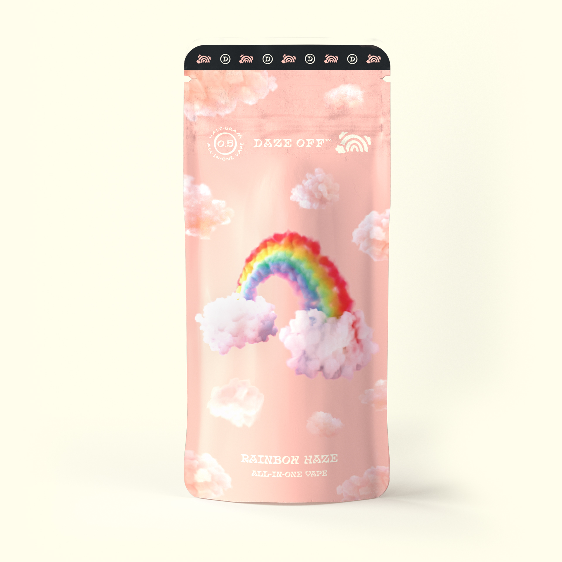 Photograph of product: Daze Off Rainbow Haze (H) Disposable 0.5g