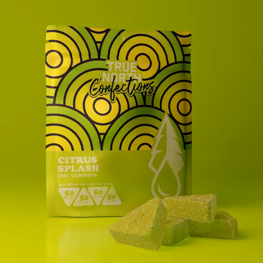 Photograph of product: True North - Gummies - Citrus Splash 1:1 CBG/TH-oui - 200MG