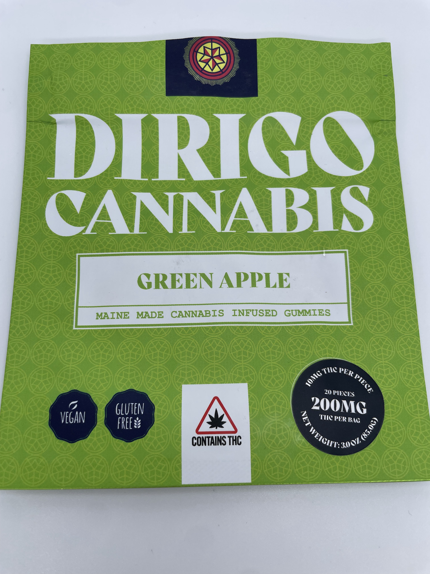 Photograph of product: Dirigo Oui'd - Green Apple Gummies (200MG)