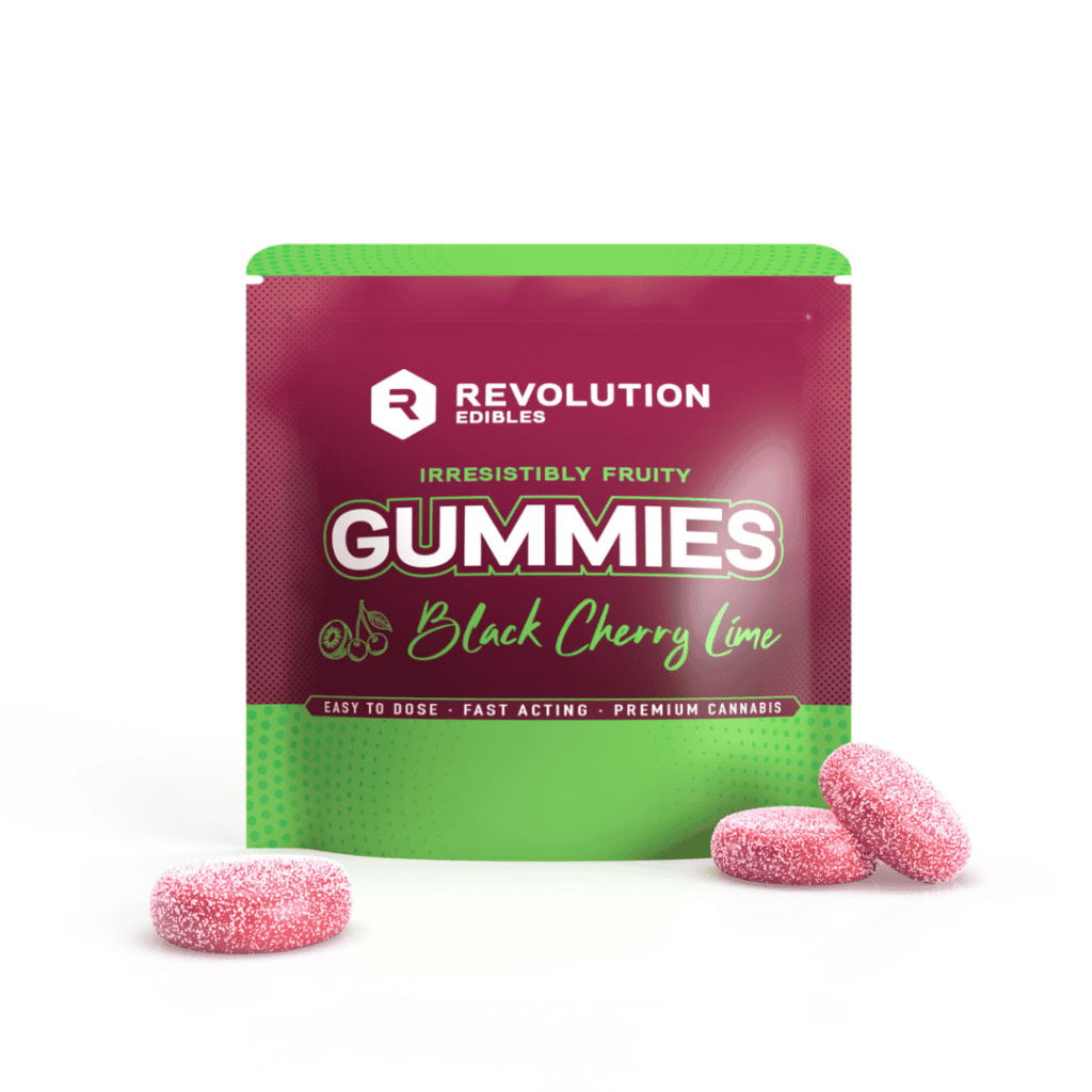 Photograph of product: Revolution Black Cherry Lime (H) Live Resin Gummies 10mg 10pk