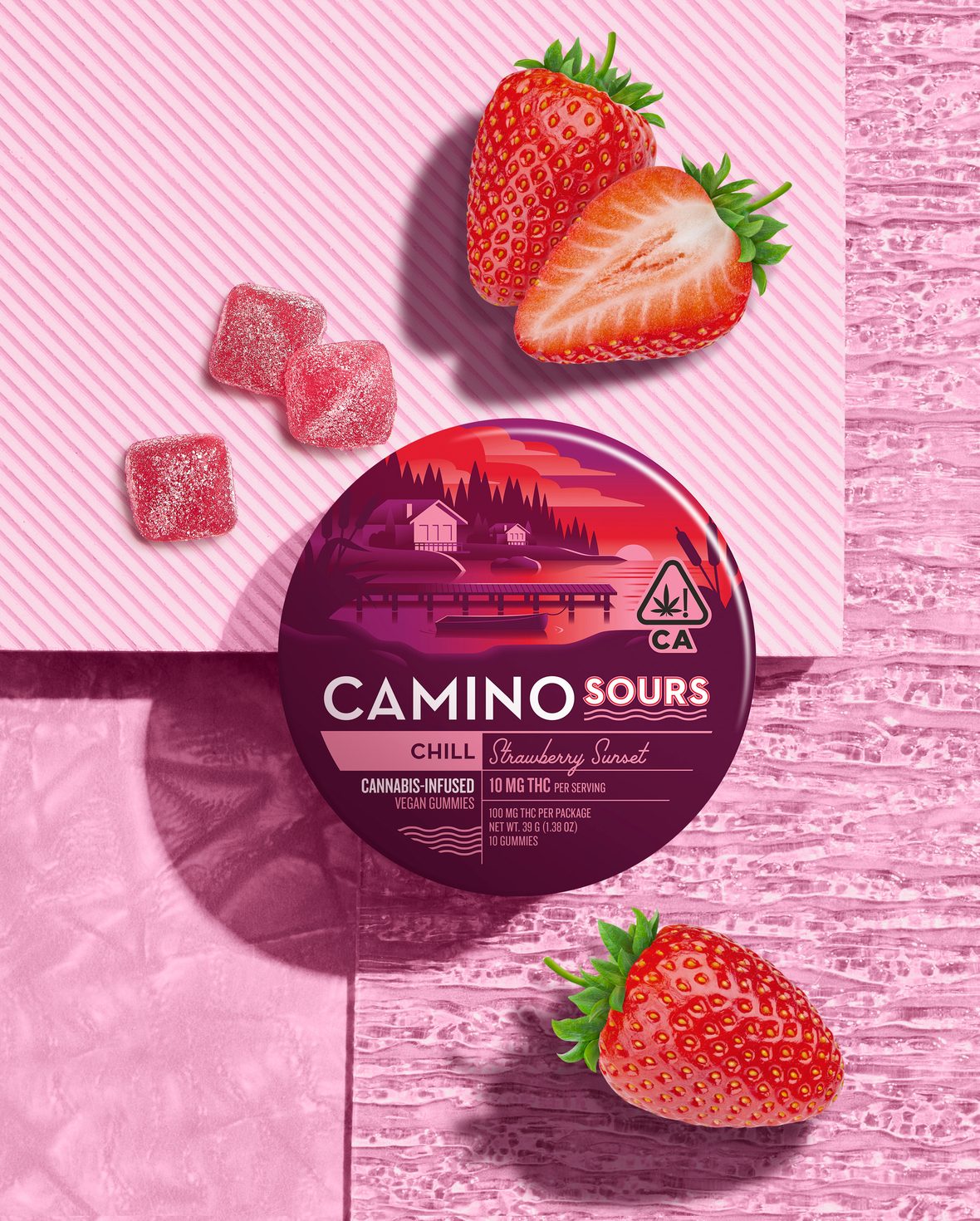 Photograph of product: STRAWBERRY SUNSET SOURS