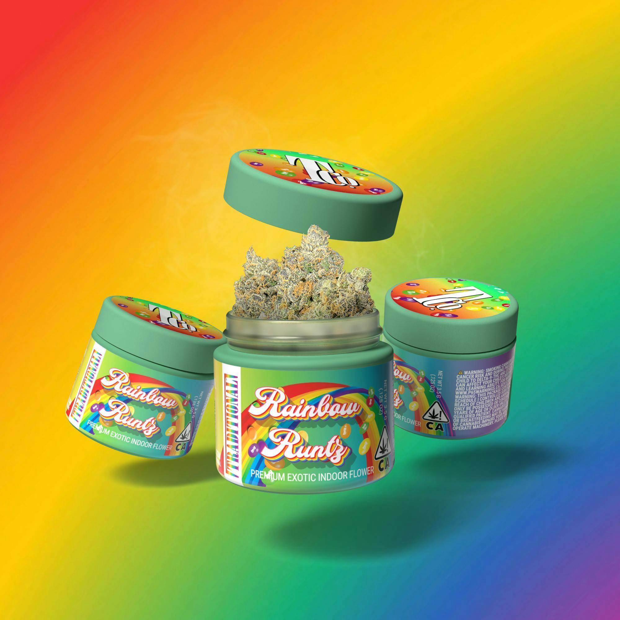 Photograph of product: RAINBOW RUNTZ 3.5G FLOWER - 3.5 G