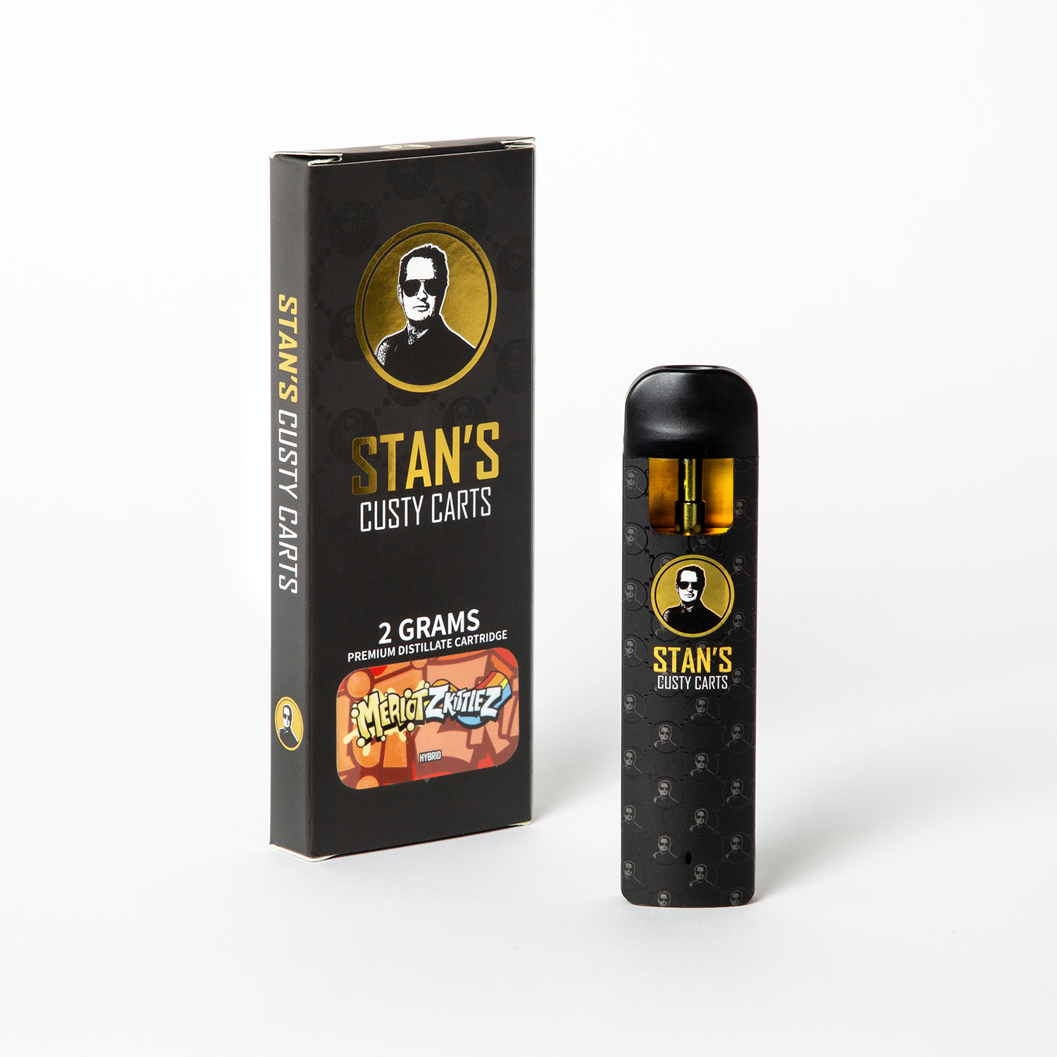 Photograph of product: Stan's Custy Carts | Disposable Distillate  | Merlot Zkittlez