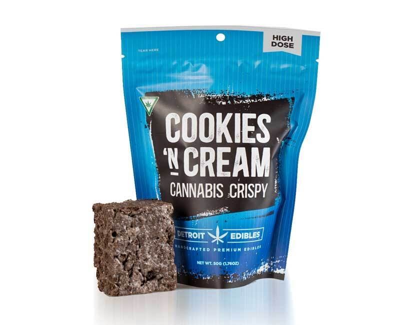 Photograph of product: Detroit Edibles - 200MG Crispy - Cookies N Cream