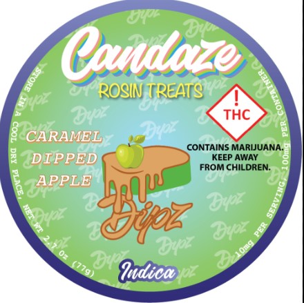Photograph of product: CanDaze Dipz 100mg -I- Caramel Apple