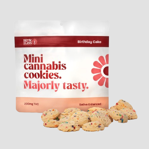 Photograph of product: Hippie Bliss 200mg Mini Cookies - Birthday Cake
