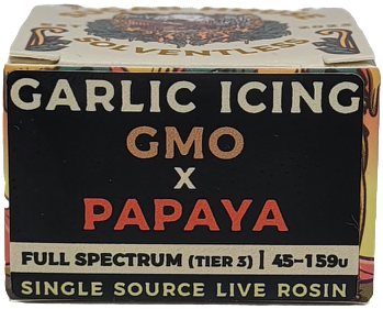 Photograph of product: Garlic Icing 45-159u Live Rosin Full Spectrum | Sugar House Solventless
