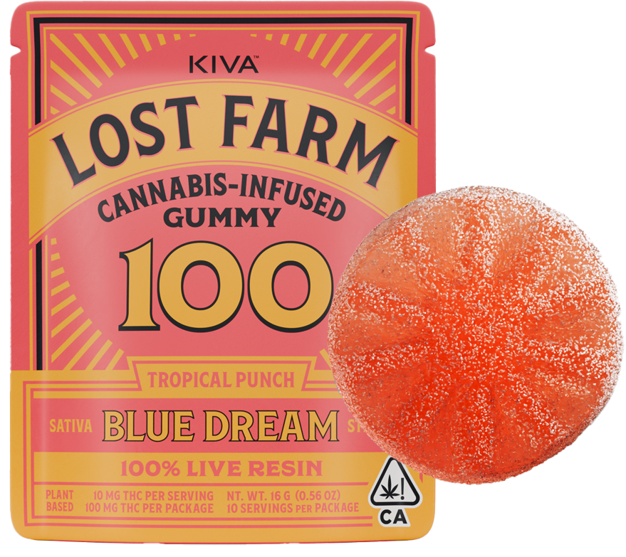 Photograph of product: Lost Farm | Tropical Punch LR Gummy | 16G 100MG Single