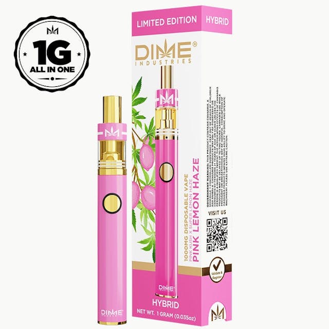 Photograph of product: DIME - Pink Lemon Haze Disposable 1g - 