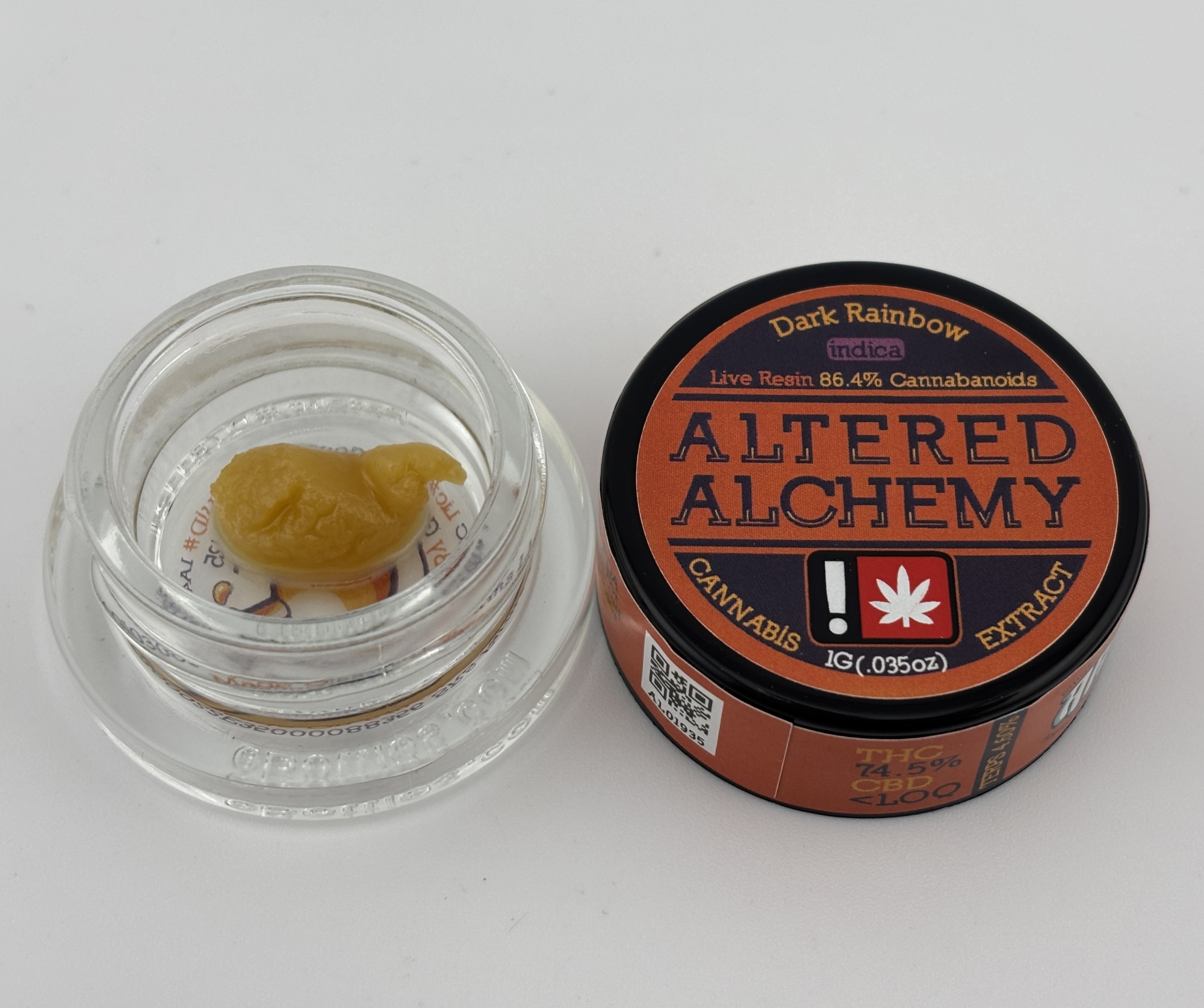 Photograph of product: Altered Alchemy | 1g Live Resin [I] | Dark Rainbow