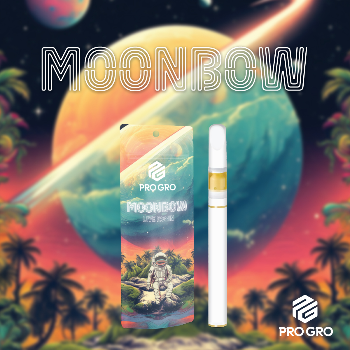 Photograph of Product: PRO GRO | Vape Cartridge | Disposable | Live Resin | Moonbow #112