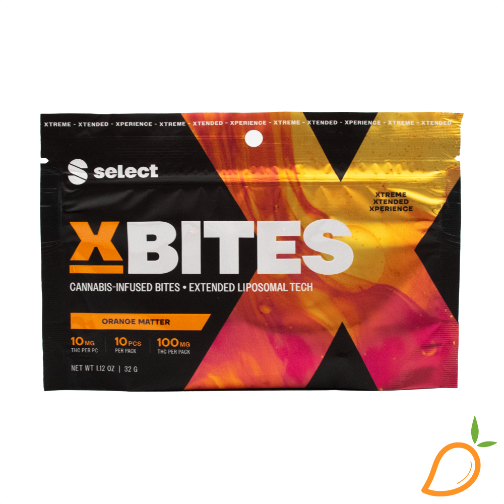 Photograph of product: 100mg Orange Matter Hybrid Gummies Select X