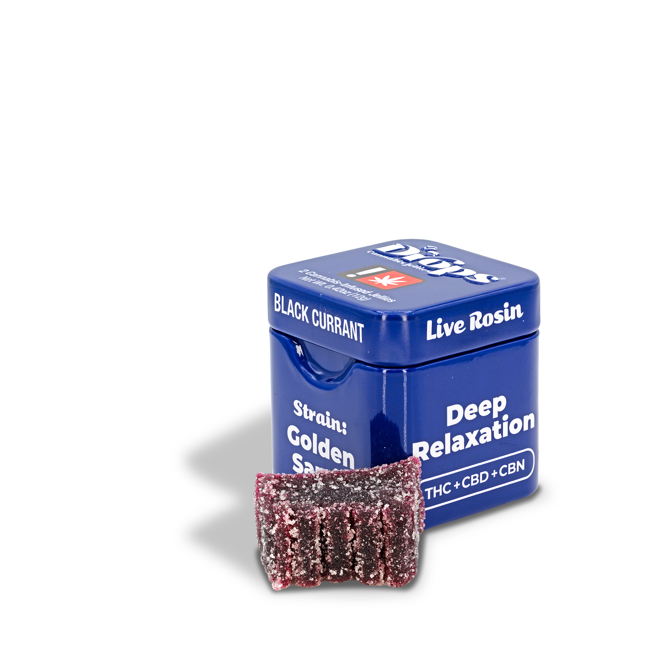 Photograph of product: Drops - Black Currant 1:1:1 TH-oui:CBD:CBN 2pk