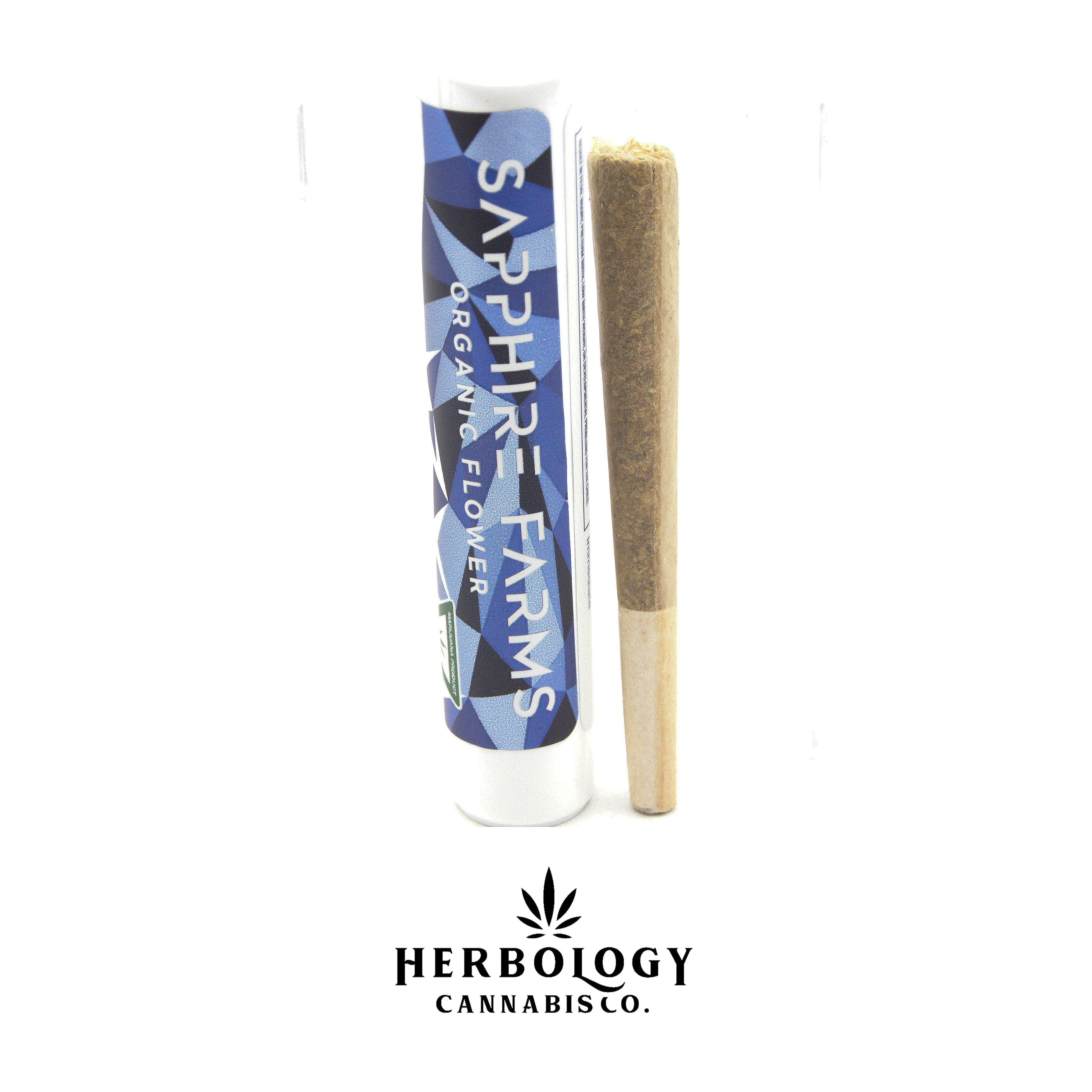 Photograph of product: Sapphire Farms | Pre-Roll | Kush Cake | 1g