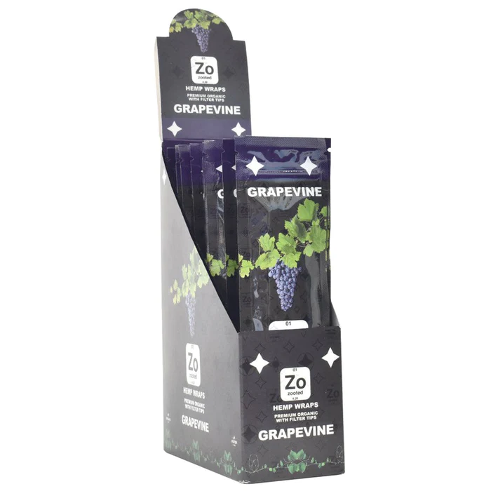 Photograph of product: Zooted Grapevine Flavored Hemp Wraps