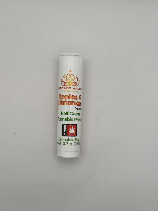 Photograph of product: Cascade Valley Oui'd PreRoll | Hybrid | Apples and Bananas
