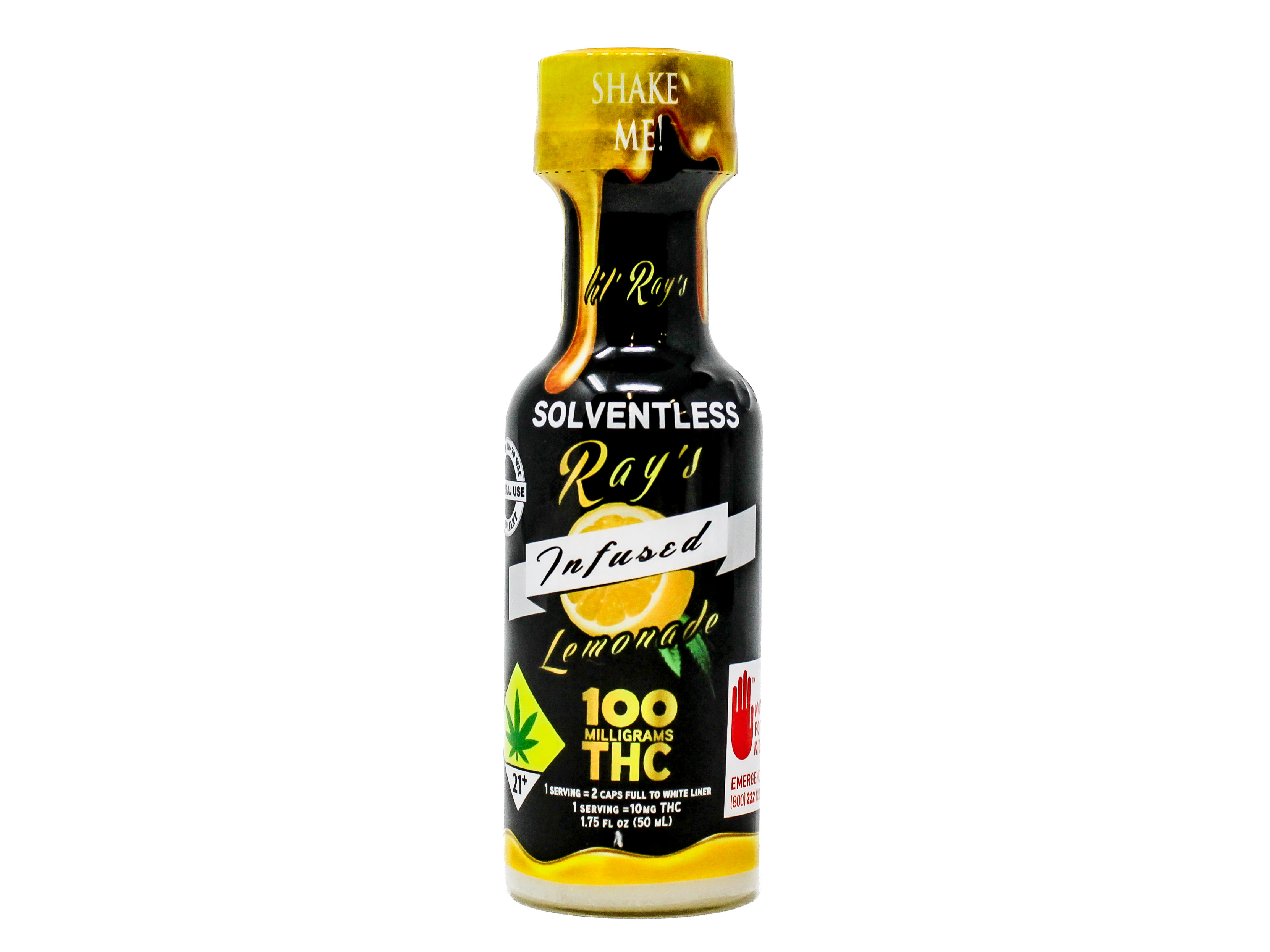 Photograph of product: DTP Lil Rays Original au chocolat Rosin Lemonade Oui'd 100mg 48539