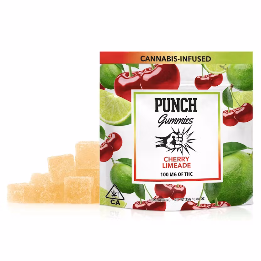 Photograph of product: Punch - Cherry Limeade - Gummies 100mg