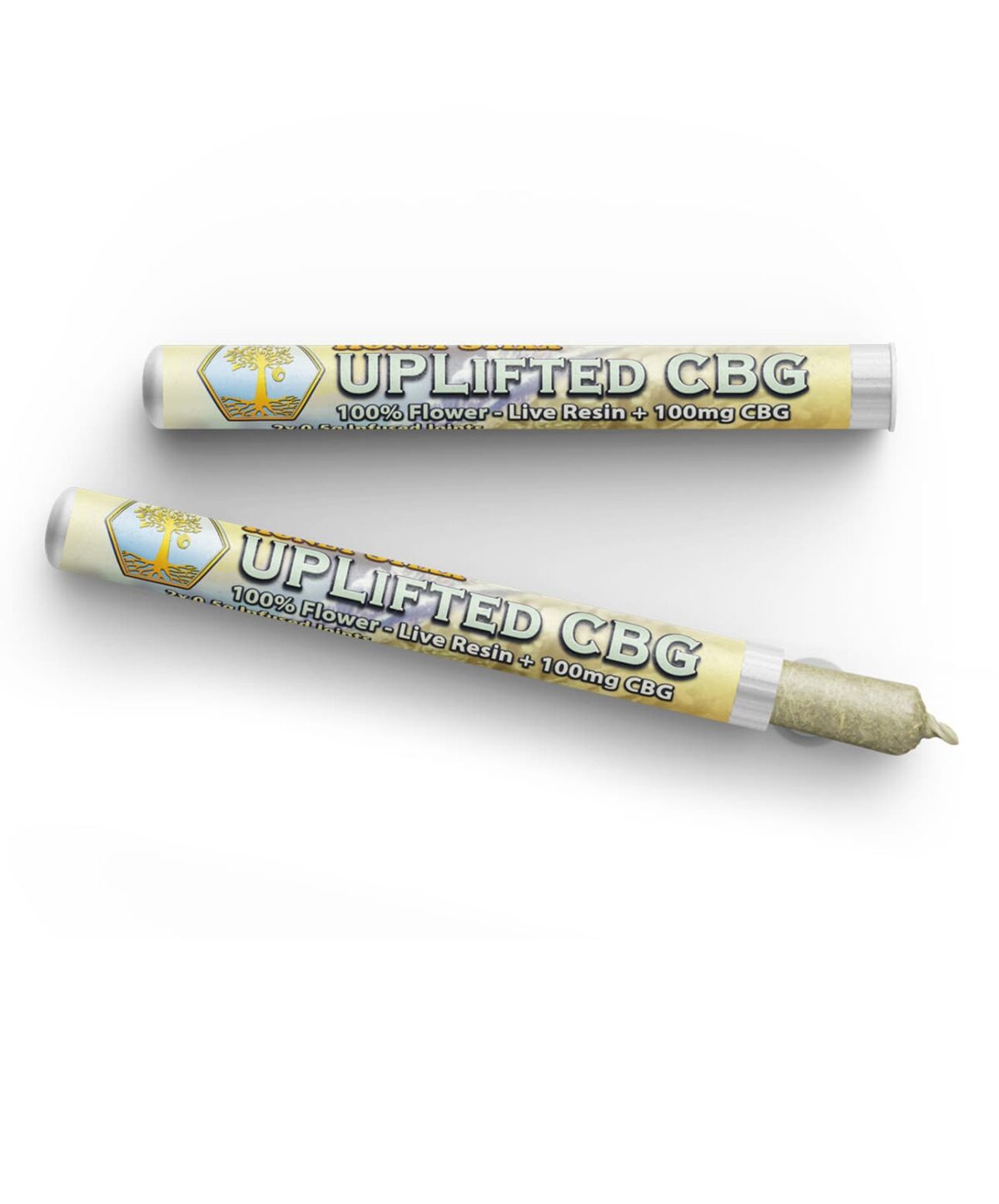 Photograph of product: Honey Stixx - Uplifted CBG Infused 2pk Preroll