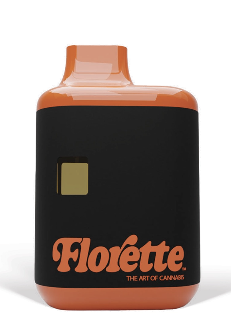 Photograph of product: Florette | Black Maple | Oui'd | Pure Flower Resin | AIO Vape
