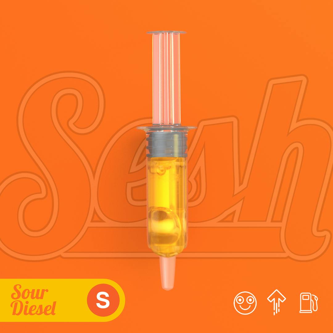 Photograph of product: Craft Sesh 1000mg Syringe - Sour Diesel