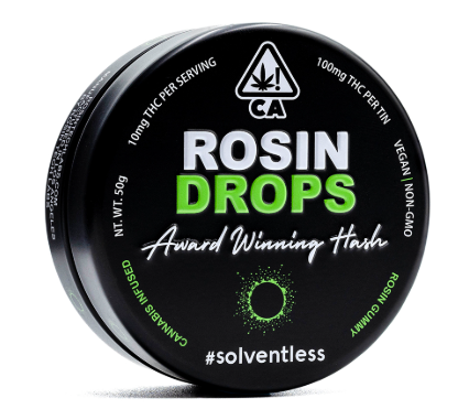 Photograph of product: STRAWGUAVA 100MG ROSIN DROP GUMMIES